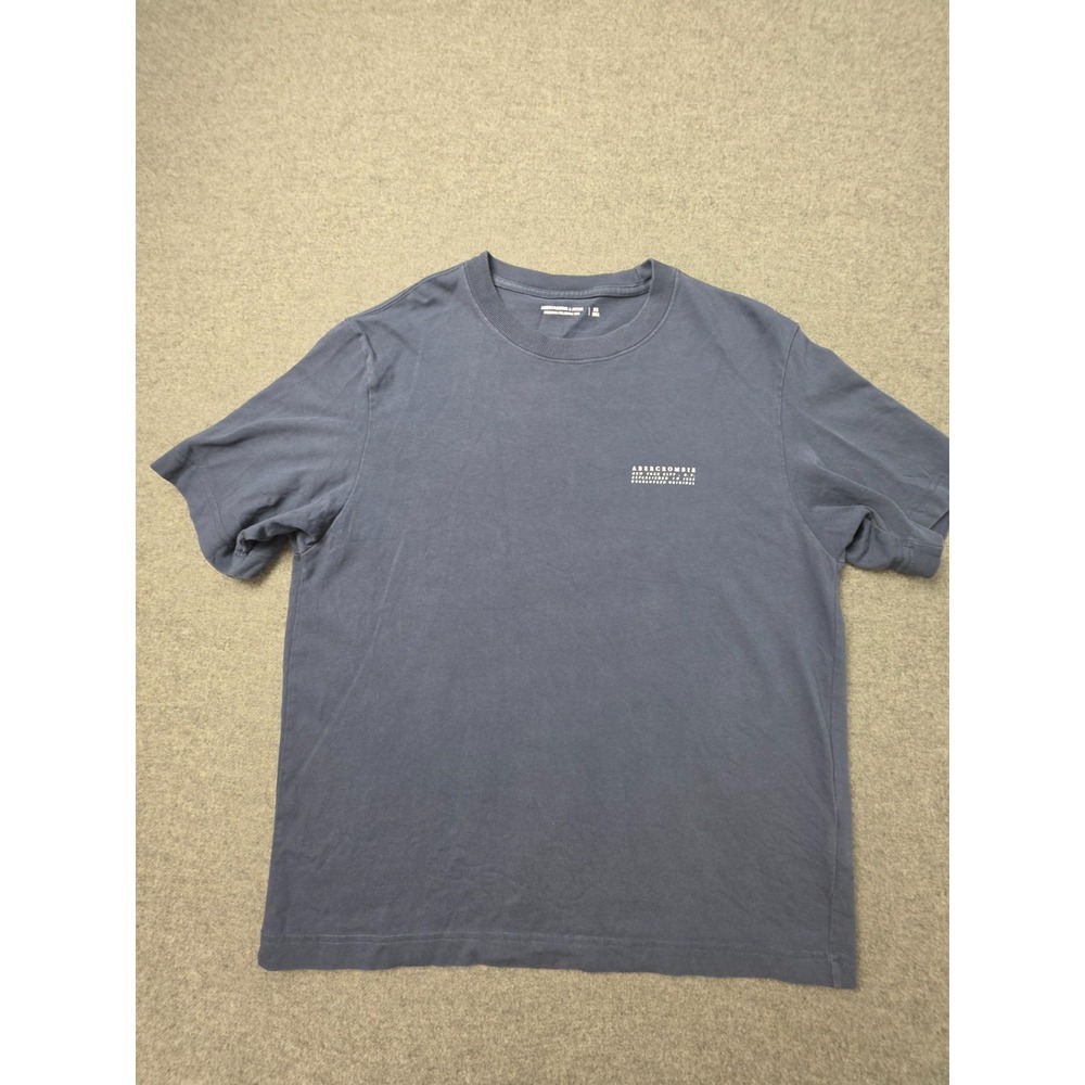 Abercrombie & Fitch Premium Polished Tee Shirt Men XS Blue Short Sleeve Pullover